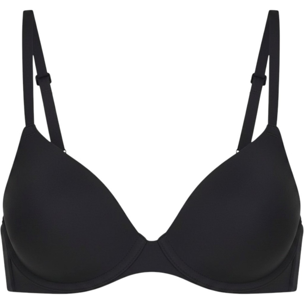 Skims Fits Everybody T-Shirt Bra Onyx Black Underwire BR-UWR-2294 34D
